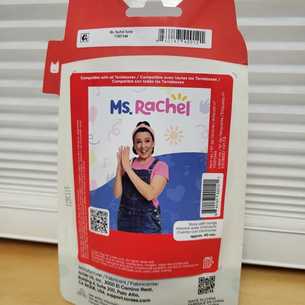 Tonies Ms. Rachel Interactive Learning Toy - Pink and Blue - Picture 2 of 2